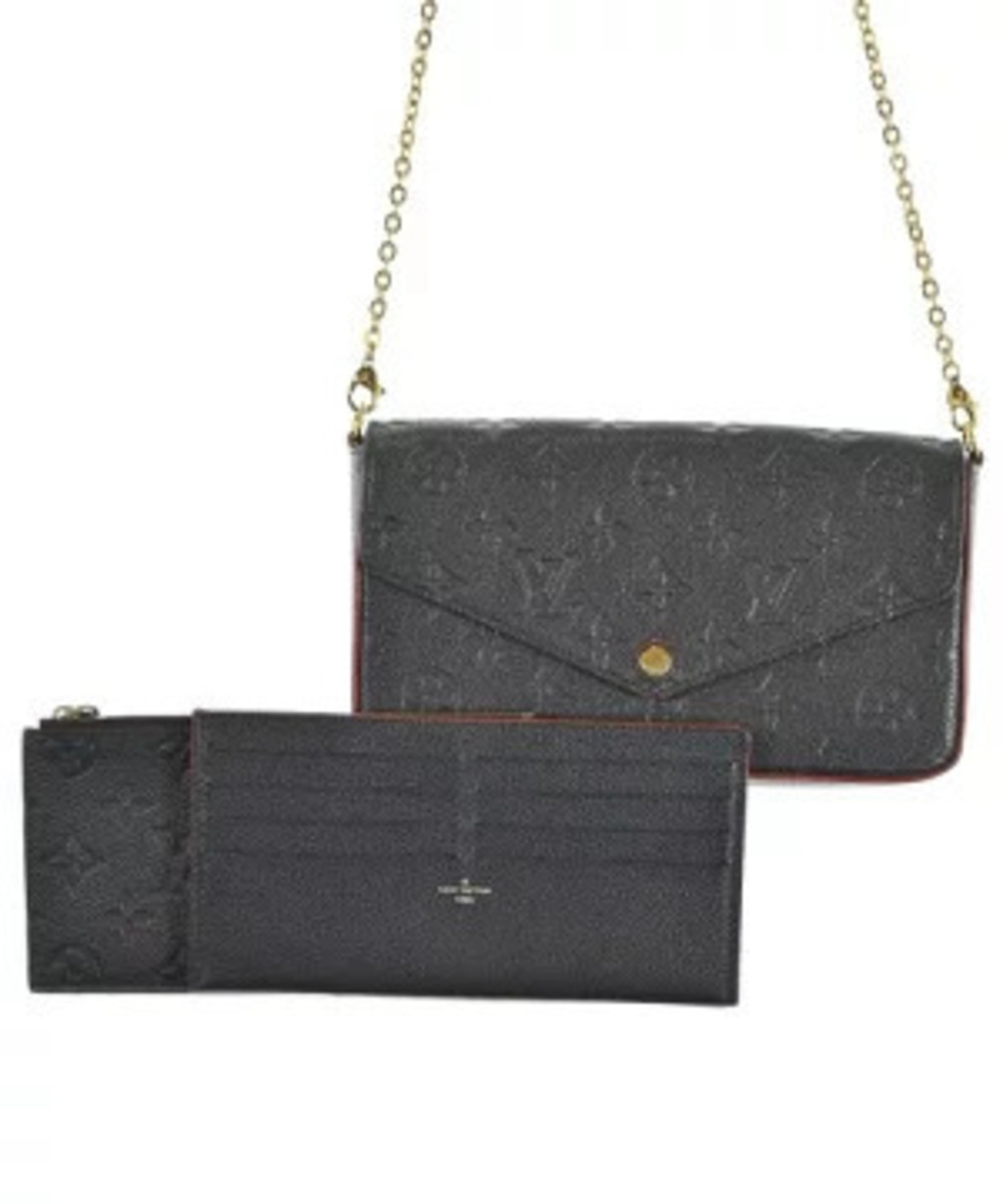 Louis Vuitton Pochette Felicie bag black Monogram Empreinte leather